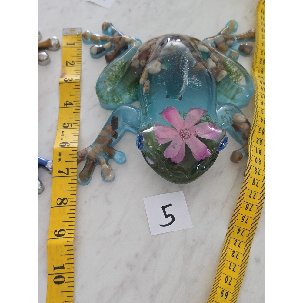 Large Handmade Resin Decorative Frog - Picture 12 of 13